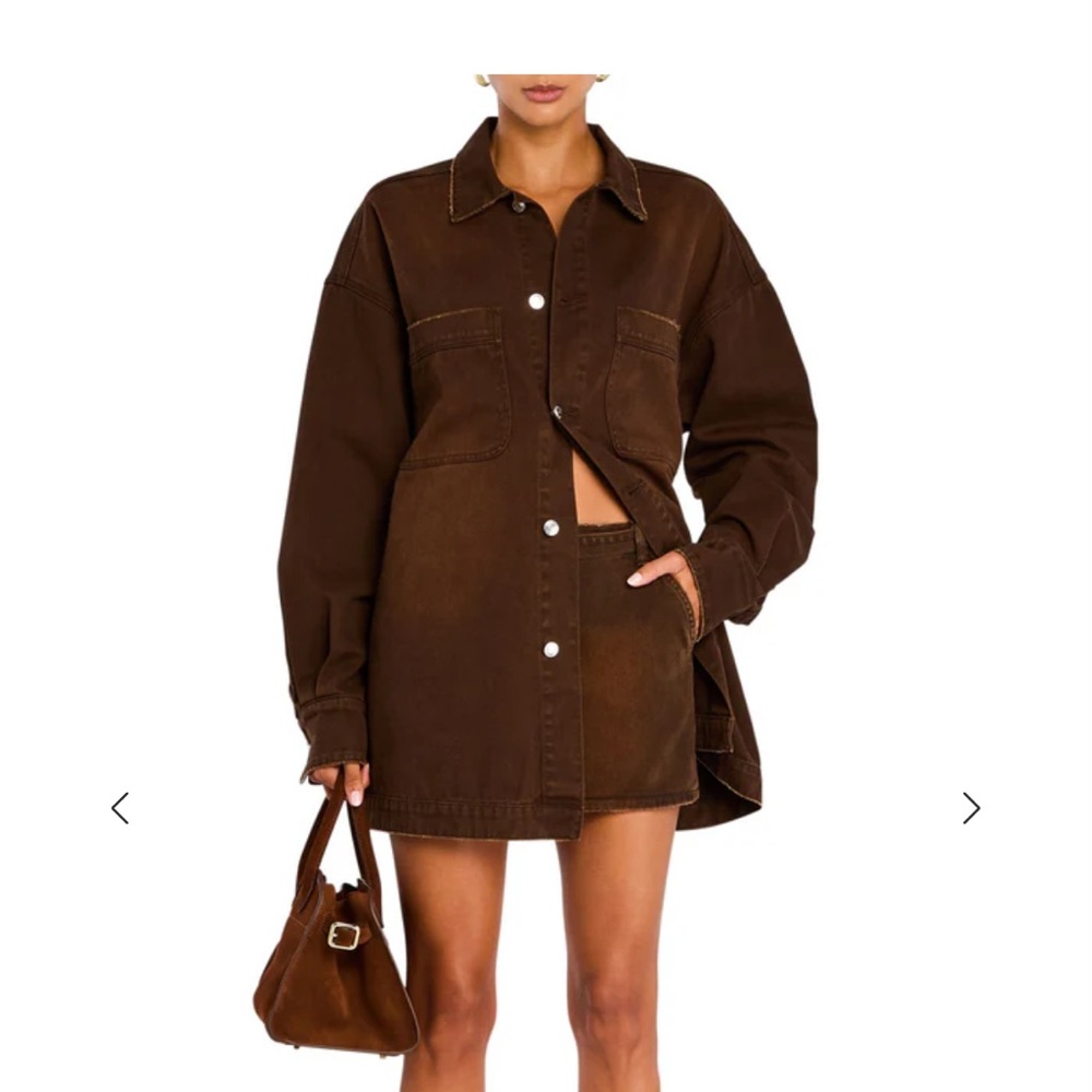 SER.O.YA Brown Jean Jacket